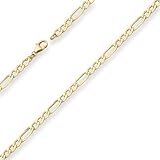 5,1mm Figarokette Goldkette Collier Halskette aus 333 Gold Gelbgold 55cm