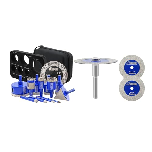 Kit Brocas Diamante SHDIATOOL 13 Piezas Para Porcelanato miniatura 1