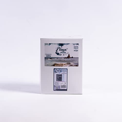 Agua de mar 100% Hipertónica - Grifo dispensador - Agua de Mar para beber - Formato Bag in Box (BiB) -3L / 5L / 10L / 20L – Aqua de Mar (5L BiB) - Captada en Parque Natural Cabo de Agua.