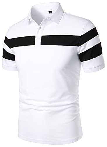 HOOD CREW Mens Short Sleeve Polo Shirts Stylish Design Summer T Shirt2