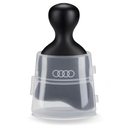 Audi 85H096150 Reinigungspinsel Innenraum Pinsel Reinigung schwarz mit Ringe Logo