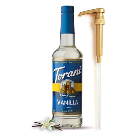 Torani Sugar Free Vanilla Syrup for Coffee 25.4 Ounces for Vanilla Flavored Coffee Torani Syrup with Fresh Finest Syrup Pump Dispenser