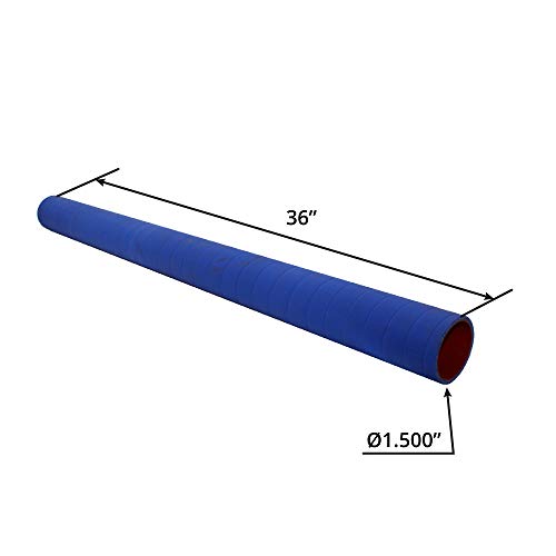Silicone Radiator Coolant Hose 1.50" Id X 3 Foot Stick 4-Ply W/Rubber Lining #TOP1