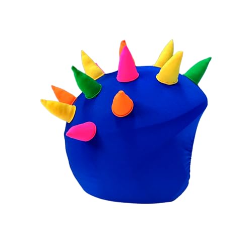 COOLCASC Blue Horns - Universal Fit Ski Helmet Cover - Customise Your Kids ski Helmet with a Fun and Cute Protective Cover - Snowboarding & Skiing Accessories - One Size fits All