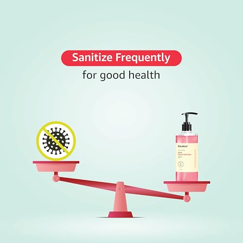 Image of inatur Aloe and Neem Hand Sanitizer 500ml Combo | Alcohol-Based, Kills 99.9% Germs | Antibacterial with Aloe Vera & Neem | Gentle on Skin, Safe for Surfaces | Hand Sanitizer Gel for Daily Hygiene