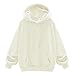 Produktbild Damen Kapuzenpullover, Samt, Gr. L Gr. XX-Large, weiß