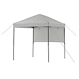 Garden Winds Custom Fit Replacement Canopy Top Cover and Sunwall Compatible with The Ozark Trail WMT-060685, 30432 6' x 6' Pop Up Canopy - Upgraded Performance RipLock 350 Fabric - Slate Gray