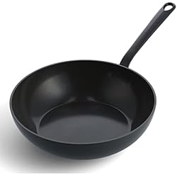 Wok Greenpan GreenPan Craft Sartén Wok Cerámica Antiadherente Saludable 28 cm/3,6 Litros, Sin PFAS, Apta para Inducción, Apta para Lavavajillas, Apta para Horno, Negra