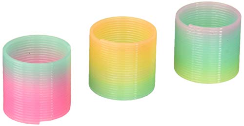 Rhode Island Novelty CSGLO35 Glow in the Dark 1.5" Coil Spring 12 Pack Birthday Party Goody Bag Treat