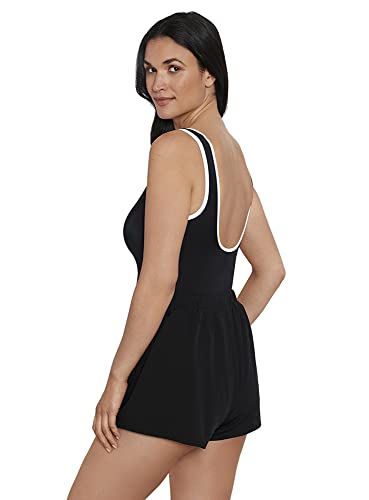 Penbrooke ShapeSolver Sport Women's Colorblock Sport Jogger Soft Cup One Piece Swimsuit3