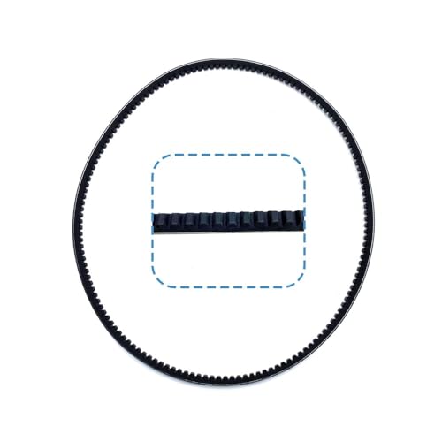 Correa de transmision mecanica XPA1157 trapezoidal dentada para poleas 4