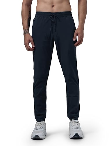 Image of TECHNOSPORT Men's Regular Fit Solid Jogger Pant with Duracool+ for Training, Running & Gym
