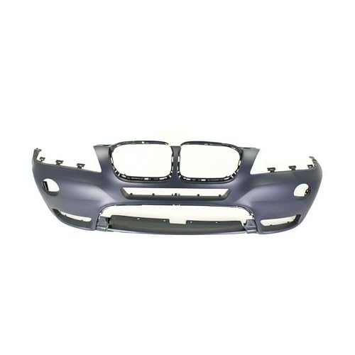 Image of FitParts Compatible with BMW X3 2011-2014 Front Bumper Cover | Primed, With Fog Light Holes, Without Parking Sensor Holes, Ready to Paint, OEM 51117210451, BM1000252