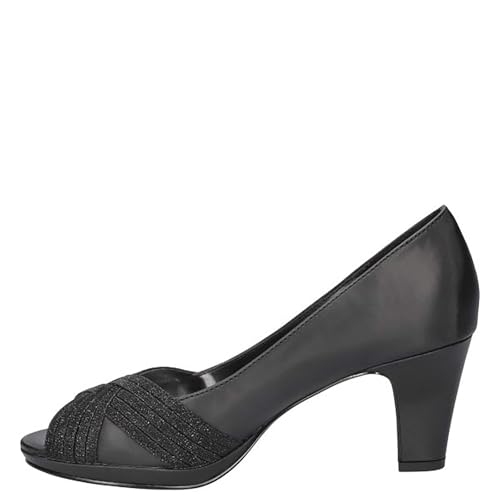 Easy Street Lavish Womens Pump 10 BM US BlackSatin4