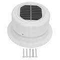 Sunicon RV Solar Ventilation Fan, Waterproof Flame Retardant Ceiling Ventilator Exhaust Fan with Fan for RV, Marine, Camper, Shed, Trailer, Effective Odor Removal