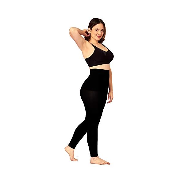 Shapermint-High-Waisted-Medium-Compression-Leggings-Shapewear-for-Women SHAPERMINT Compression Leggings for Women - Tummy Control Leggings for Women - Black Leggings Women - Womens Leggings - High Waisted Leggings - Black Leggings Tummy Control, Large