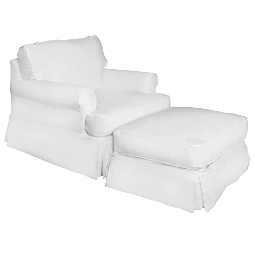 Sillón plegable tela blanca