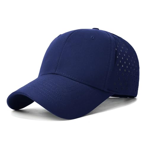 Gorra de béisbol de parte superior dura con acabado de seis líneas y diseño estructural premium