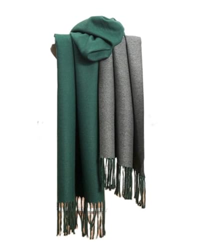 Laura in - Bufanda Mujer Cashmere 30% para Invierno Pañuelo Señoras Fular Larga Mantón Pashmina Calentita Acogedora Suave bicolor liso