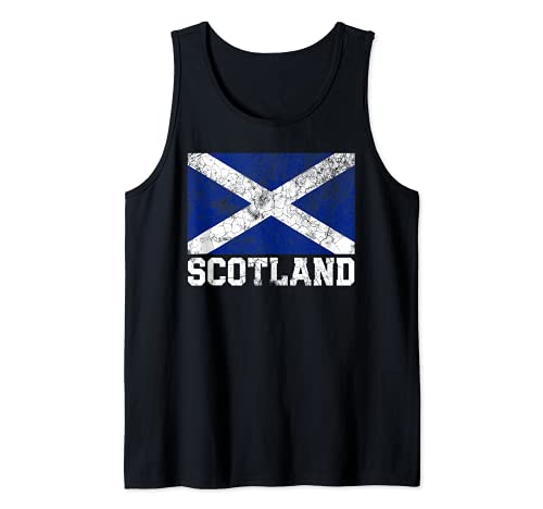 Scotland Flag Scottish Family Pride Country Shirt Vintage Débardeur