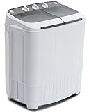 TABU - Lavadora portátil de 17.6 libras, etc. (blanco y gris)