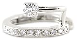 [アトラス] Atrus イヤーカフ プラチナ pt900 ダイヤモンド 0.2ct 2連 中折れ式 片耳 レディース sn
