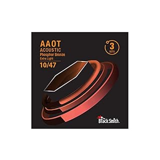 Blacksmith AAOT Lot de 3 cordes en bronze phosphoreux pour guitare acoustique 010-047 - Les Beatles, Paul McCartney, John Lennon, RIngo Starr, George Harrison
