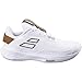 Babolat Women's SFX Evo All Court Wimbledon Limited Edition Tennis Shoes, White/After Dark (US Women's Size 8.5)