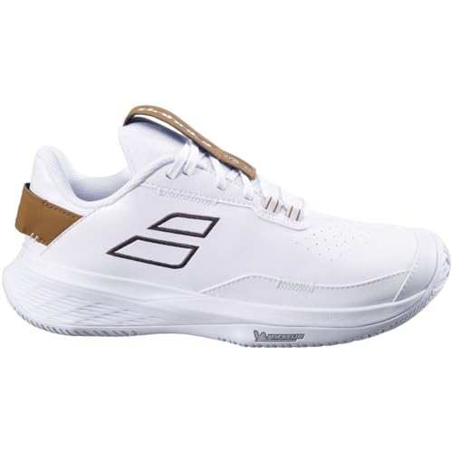 Babolat Women's SFX Evo All Court Wimbledon Limited Edition Tennis Shoes (White/After Dark)