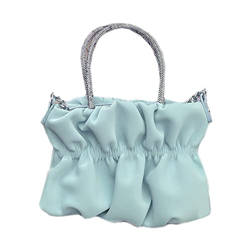 Sac à bandoulière plissé vert effet nuage mignon par WUURAA