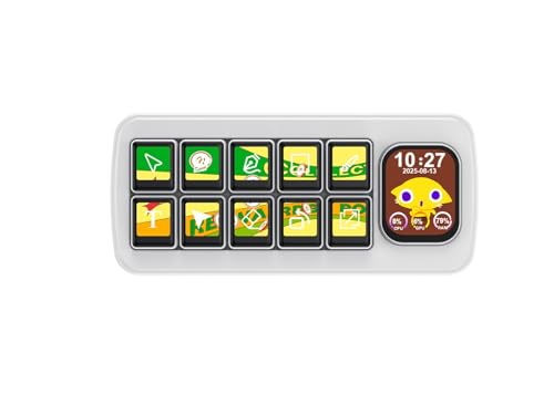waveshare MK10 Multi-Functional AI Voice Control Panel，10 × 0.85inch Mechanical