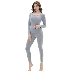 Vinconie Women Thermal Underwear Set Base Layer Top & Leggings