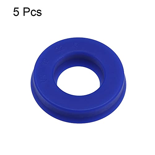 Uxcell Un Radial Shaft Seal 12Mm Id X 22Mm Od X 5Mm Width Pu Oil Seal, Blue Pack Of 5 #TOP3