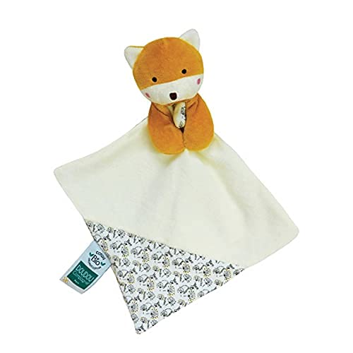 Doudou plat bébé renard coton bio collection Pollen DC3841 - 6