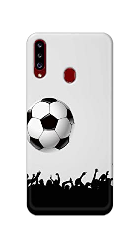 Image of Printed Hard Back Cover Case for Samsung Galaxy A20s Back Cover (Football Icon) -1302