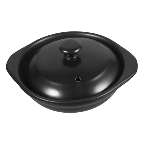 Cabilock Olla De Sopa De Cazuela Plato De Hornear Olla Arrocera De Oso Ollas De Barro Para Cocinar Cocinando Olla Arrocera Tigre Ramequines Caliente Quemador Arriba Lugar No Black Cerámica