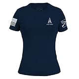Grunt Style USSF US Space Force Basic Logo Men's T-Shirt (Midnight Navy, Small)