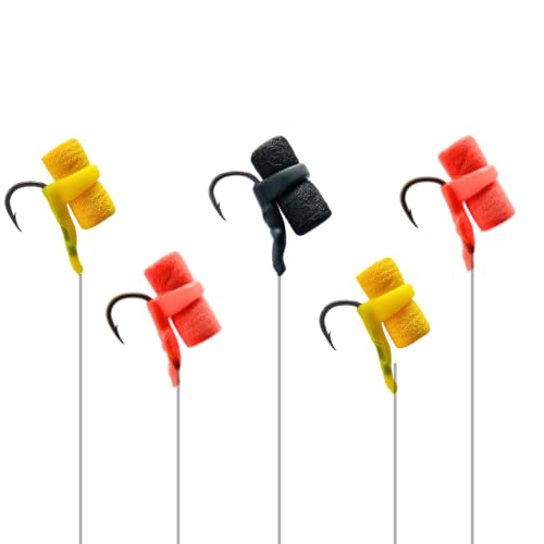 BARBLESS Zig Rig Made to order - Ready to go Zig Rig for Carp Fishing - Zig Rig Foam UK (3 FEET, 8 BARBLESS (Medium))