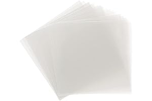Samsill Crystal Clear Acetate Sheets, 12x12 0.007" Pack of 50, for Cricut, Stencils, Cards, Crafting