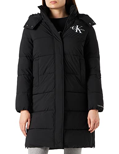 Calvin Klein Jeans Damen MONOLOGO MW LONG PUFFER Wattierte Jacken, Ck...