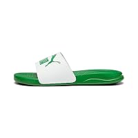 PUMA Unisex Popcat 20 Slide, White/Archive Green, US M14W15.5