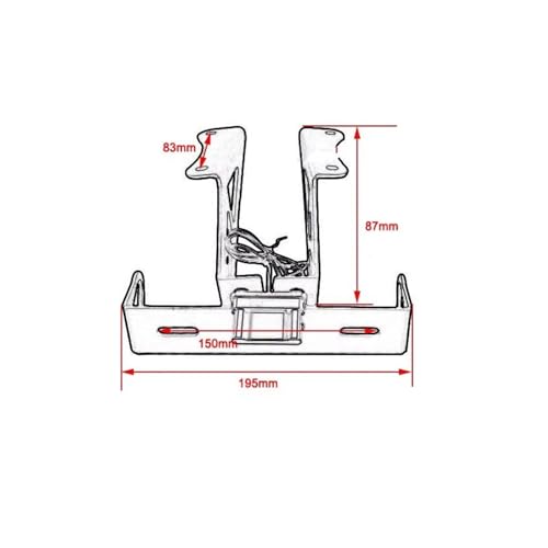Support Cadre Plaque D'immatriculation Moto YZF R3 R25 Queue Bien Rangée LED
