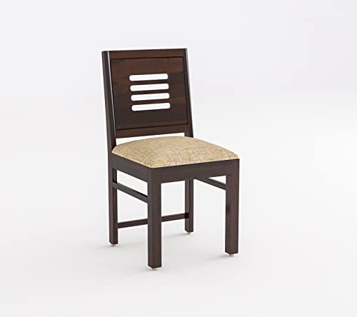 Image of Sheesham Wooden Dining Table 6 Seater Dining Set for Home & Restraunts | Solid Wooden Dining Table with 6 Chairs | Solid Wood Six Seater Dining Set (G Walnut Finish)