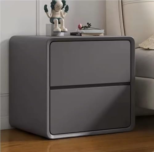Modern Simple Wood Nightstand - 2-Drawer Bedside Table, Versatile Storage Cabinet for Bedroom & Living Room, Durable & Stylish Furniture Piece