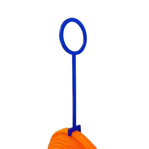 50 Pcs Quality ABS Clay Target Holder Clay Pigeon Hooks for Shooting Practice Work for 1\" Pipe (Blue)