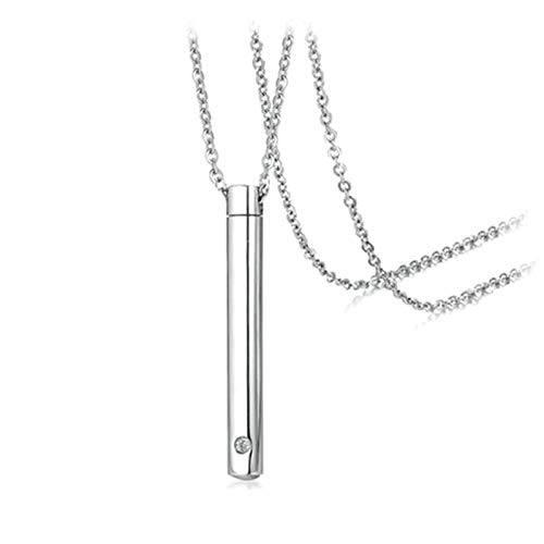 Collier en acier inoxydable avec boîte à cendres pour apaiser le manque