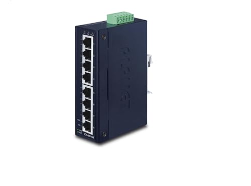 Commutateur Ethernet géré 8 ports Gigabit rail DIN avec alimentation redondante