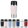 EMSA N2010700 Travel Mug Wave-Design, 360 ml, Quick Press sluiting, Poederroze