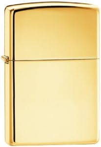 Zippo 2 Pack of High Polish Brass, Plain