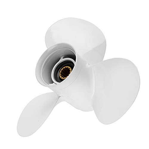 Image of OEM Upgrade Aluminum Outboard Moto Boat Propeller fit Yamaha Engines 60-115 HP, 13.25x17p,13.5x15p,13x19p,13x17p-4B 15 Spline Tooth